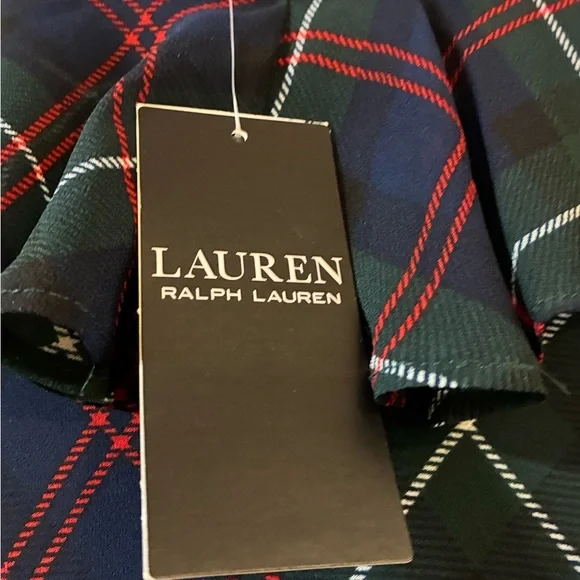 Ralph Lauren Navy and Red Plaid Dress Shirt - Picture 3 of 5
